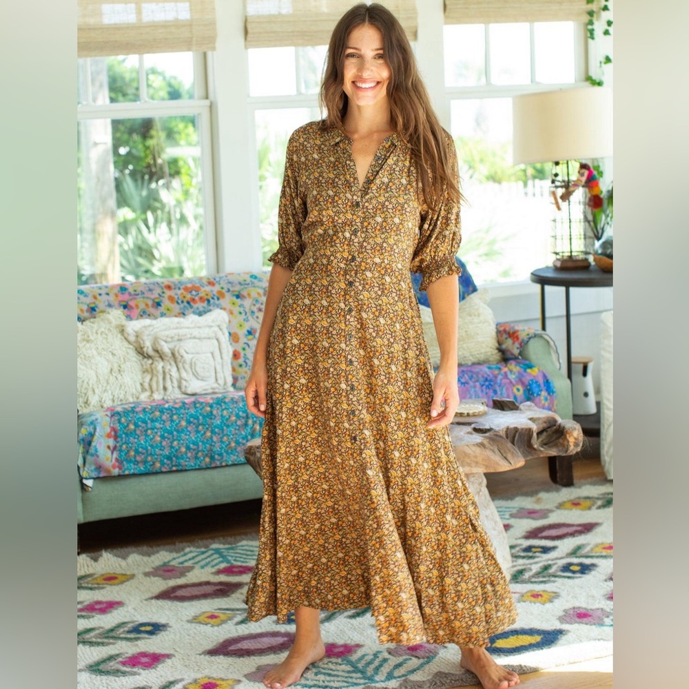 Gwyneth floral maxi dress natural life